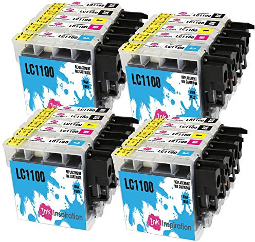 INK INSPIRATION® Ersatz für Brother LC1100 Druckerpatronen 20er-Pack, kompatibel mit Brother DCP-145C 165C 195C 197C 375CW 385C 395CN 585CW 6690CW MFC-250C 290C 490CW 5490CN 5890CN 5895CW 6490CW 990CW