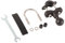 KIMISS U-Bolt Mount Base, Kit de Base de Montage à Boule de Rail de Guidon de Moto Support de Téléphone Support de Fixation Accessoire Universel (Noir)