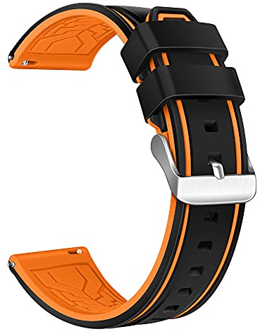 XMUXI Uhrenarmband 22mm Kompatibel mit Samsung Galaxy Watch 3 45mm/Gear S3 Frontier, Schnellverschluss Armband fur Huawe Watch GT5/GT4/GT3/GT2 46mm/Amaz fit GTR 22mm Band, Silikon