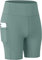 COTOP Radlerhose Damen Kurz, Tights Laufhose mit Tasche, High Waist Leggings Shorts Sommer, Blickdicht Elastisch Sporthose Kurze für Yoga/Fitness/Jogging/Radfahren/Biker(Grün XXL)
