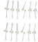 Hijab Schal Clips, 12Pcs Muslim Hijab Perle Clip Brosche Pins Schal Clip Frauen Hochzeit Pin Weiß Nettes Design