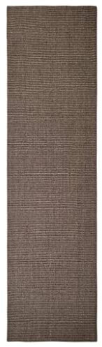 vidaXL Teppich rutschfest Pflegeleicht Sisalteppich Sisalläufer Läufer Vorleger Wohnzimmerteppich für Innenbereich Natur Sisal 66x250cm Braun