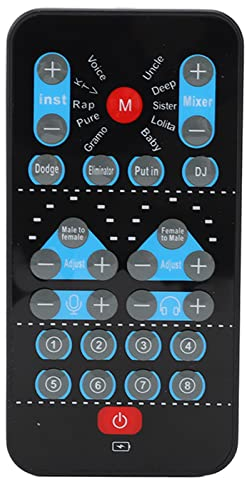 Voice Changer, 8 Soundeffekte Mini Handmikrofon Voice Changer, Sprachverschönerungs und Änderungsfunktionen für Mobiltelefone, Computer, Unterstützung Mehrerer Sprachen