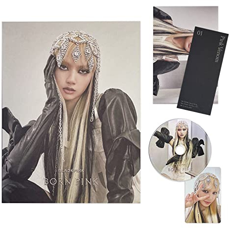 BORN PINK LISA Ver.] + 2 Pin Badges + 5 Extra Photocards