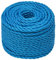 vidaXL Cuerda de Trabajo Seguridad Incendio Escalada Aire Libre Exterior Camping Torcido Bricolaje Artesanía Polipropileno Azul 16 mm 25 m