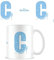 Disney Alphabet Personalised Mug (C for Disney Princess Cinderella Design) 11oz Ceramic Coffee Mug in Presentation Disney Gift Box - Official Merchandise, Blue