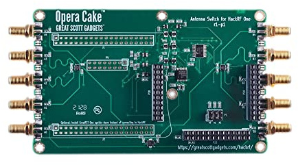 Great Scott Gadgets' Opera Cake - Antennenumschaltung Add-On Board für HackRF One und andere Software Defined Radios