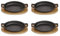 ECHTWERK Servierschalen Set aus Gusseisen, Servierpfännchen, Auflaufform mit Servierbrett, Grillpfanne, Bereits eingebrannt, Für Backöfen, Grill, und BBQ geeignet, zum Servieren, Big-Edition, 4tlg