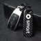 DaLizA Auto Schlüsselanhänger Carbon Karbonfaser, für Smart 453 451 450 Key Fob Mode Anhänger Anti Verlust Schlüssel,Black Style-A