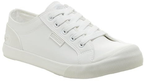 Rocket Dog Womens Jazzin Sneaker, White, 8 UK
