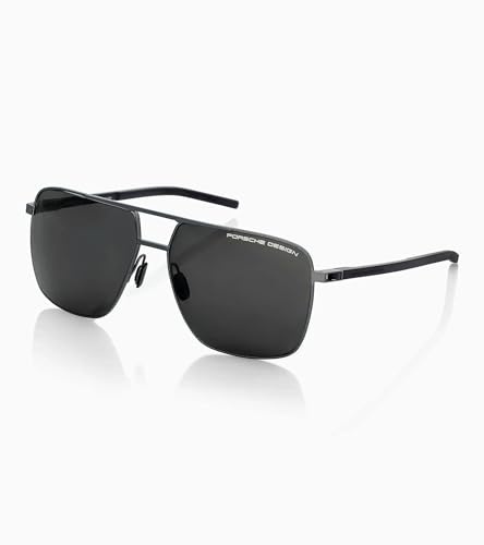 Porsche Design P8963 A416 Dark Grey, Black Sunglasses Man Metal, Standard, 61