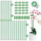20Pcs Plant Sticks Support, 40CM & 80CM Adjustable Single Stem Plant Support Stakes, Garden Plant Sticks Support with Buckles for Indoor and Outdoor Plants, Flowers, Tomatoes