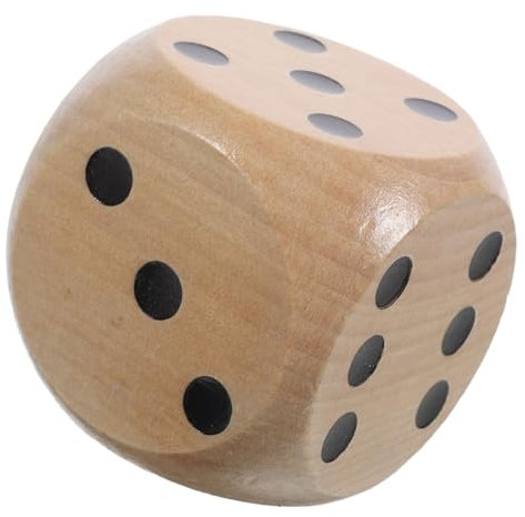 Abaodam 6-Seitiger Würfel: 6 cm Großes Würfelspielzeug Aus Holz Mit Abgerundeten Ecken Würfel Mit Den Zahlen 1–6 Punktwürfel Spielwürfel Lernspielzeug Für Tischspielzubehör