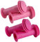 2 Paar/4 Stk Kinderfahrrad Griffe,Fahrradgriffe Kinder 22mm, Lenkergriffe Fahrrad Kinder, Scooter Griffe, Gummi Grips für Roller Dreirad Laufrad Kinderfahrrad Prallschutz Zubehör （Rot und Rosa）