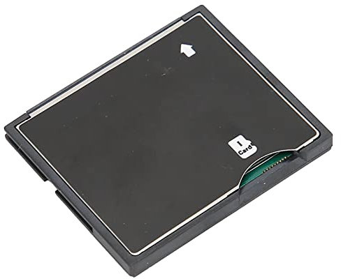 Gsycle Adattatore CF, Adattatore Extreme CF Ad Alta velocità Lettore di Schede Compact Flash Lettore di Schede per Scheda di Memoria della Fotocamera Adattatore da Scheda SD a CF(Nero)