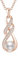 LOCIBLO June Birthstone Necklaces for Women 925 Sterling Silver Infinity Pendant 18K Rose Gold Plated White Pearl Necklace Jewellery for Her, 16+2