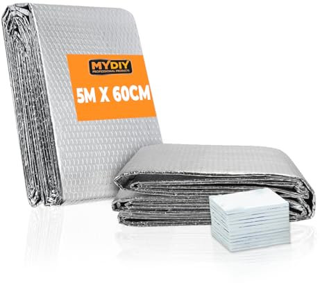 My DIY Radiator Insulation Reflector Foil 36MM Thick Heat Reflective Bubble Insulations Foil Thermal Insulation Panel Save Energy & Money Suitable for Wall Floor Mounted Radiators 60cmx5meter
