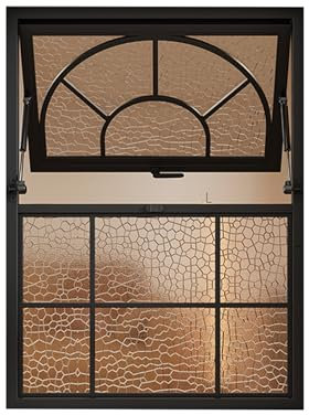 LVLDAWA Salas Ventanas, Ventanas Una Sola Hoja Móviles Cuadradas para Cobertizos Ventanas Vidrio Aislante Ventilación Y Montaje Al RAS Manijas para Baños Cocinas(50x70cm)