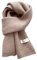 XQILGVF Winterschal in Volltonfarbe, gemütlicher Strickschal, Strickschal für kaltes Wetter, Warmer Dicker Schal für Damen (Beige)