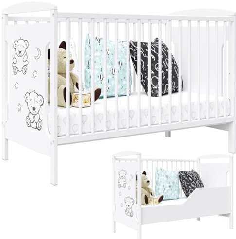 Générique Lit d'enfant Ted 60x120cm Confort et fonctionnalité réunis