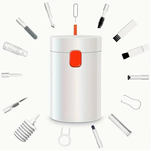 Kit Limpieza Teclado. Limpieza para PC y móviles. Limpiador Multifuncional con Cepillo, Esponja y Herramientas de precisión. Accesorios para PC. Kit de Limpieza multifunción 20 en 1