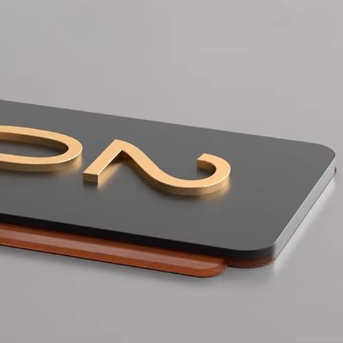Plaque De Porte Double Couche Personnalisée, Moderne Et Originale, Gravure Numérique 3D Personnalisée En Acrylique, For Maison, Villa, Magasin, Bureau, Appartement, Restaurant, Hôtel(L:9.5x24 cm)