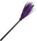 ifundom Halloween Hexenbesen Aus Kunststoff Leichter Besen Mit Netzdesign Kostümaccessoire Für Cosplay Halloween Party Und Maskerade Zufällige Farbe