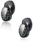 Yystao - Custodia protettiva per Samsung Galaxy Watch 8, 44 mm, per smartwatch, con pellicola protettiva in vetro 9H, copertura completa e uniforme, colore: nero e blu