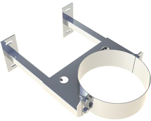Jeremias DW-ECO 2.0 Wandhalter statisch verstellbar 50-150mm Edelstahl Abgassystem Innendurchmesser 180mm CE-zertifiziert für Öl Gas Festbrennstoffe