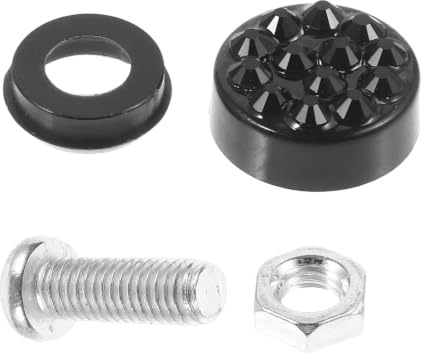 Ciieeo Schwarze Metall Kennzeichenschrauben mit Diebstahlschutz Universelle Passform Stilvolles Design und Robustes Befestigungszubehör für Auto Kennzeichen