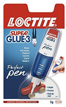 Loctite Super Glue 3 Perfect Glue Pen, 12 Units, 3 G, transparent