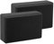 EXERZ Bloques de Yoga - Pack de 2 Ladrillos de Espuma Antideslizantes, Ligeros y Resistentes para Yoga, Pilates,Negro