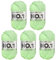 myboshi No.1 Wolle zum Häkeln und Stricken, Schnellstrickgarn, langlebige Mützenwolle, Strickwolle, Häkelwolle, mulesing-frei, 50g, Ll 55m Grün (Minze) 5 Knäuel