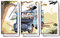 Unified Distribution DuckTales - Dreiteiler (120x80 cm) Kunstdruck auf Leinwand • erstklassige Druckqualität • Dekoration • Wandbild