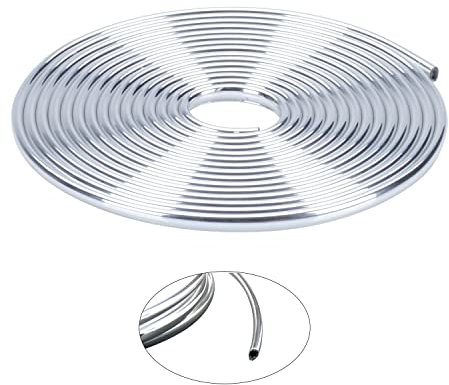 CL89U - Chrom Zierleiste Chromleiste 8 Meter 9mm U-Profil Finnprofil
