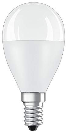 OSRAM LED Lampe mit E14 Sockel, Warmweiss (2700K), Tropfenform, 7.5W, Ersatz für 60W-Glühbirne, matt, LED STAR CLASSIC P