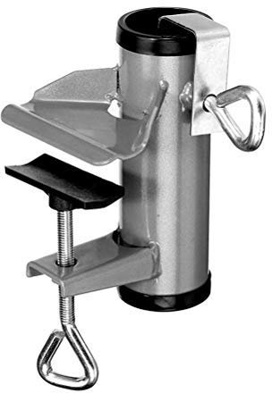 WOYAOY Schirmhalterung Sonnenschirmhalter Sonnenschirmhalterung Sonnenschirm Halter Halterung, Schirmhalter 38mm, Balkonschirmhalter-Sonnenschirm Balkonklammer für Balkongeländer