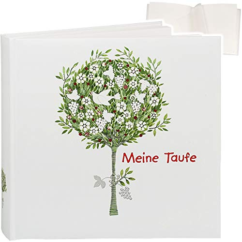 Taufalbum/Fotoalbum/Erinnerungsalbum Meine Taufe Album - Buch - zum selbst gestalten - Gebunden - blanko weiß - 60 weiße Seiten - für bis zu 180 Bilde..