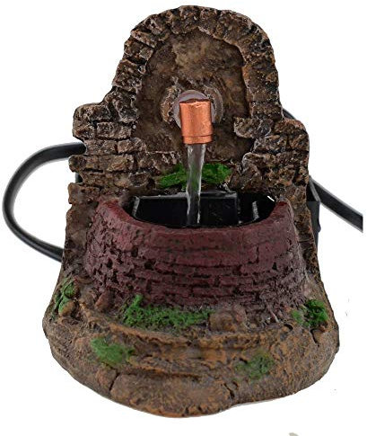 Generico Fuente funcional para belén 8,5 x 12 x 10,5 cm