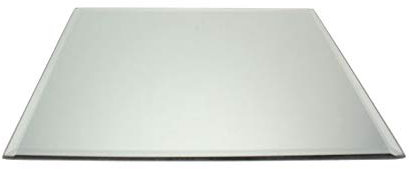 Floralcraft 20cm Square Mirror Plate with Bevelled Edge for Wedding Table Centerpiece (Pack of 1)