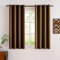 MIULEE Vorhang Kurz Fenster mit Ösen, Verdunkelungsvorhänge Braun für Kleine Fenster, Gardinen Verdunkelung Modern Wohnzimmer Schlafzimmer, 2er Set Weicher Abdunkelnde Vorhänge, Jeder 137X117 cm