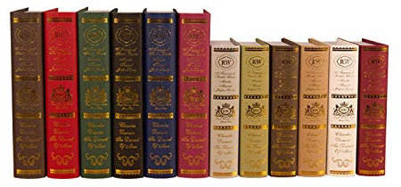HUANRU Livre Simulation Livre Photographie Prop Livres Anciens Livres en Faux Cuir Boîtes Lecture en Faux Livre Ancienne Bibliothèque Accessoires Décoration Nostalgique pour Bureau Bar À La Maison
