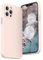 SURPHY Coque Compatible avec iPhone 12 Pro Max 6,7 Pouces, All Inclusive Lens Silicone Liquide Gel Caoutchouc Protection Complète Coque pour iPhone 12 Pro Max 6,7 Pouces, Rose