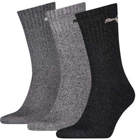 PUMA Socken Crew Sport Socks Damen, Herren 3er Pack Größen 39-46 - Farbenauswahl