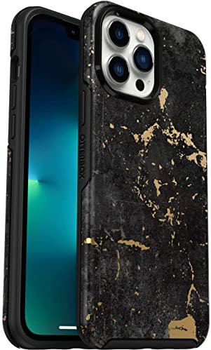 OtterBox iPhone 13 Pro Max & iPhone 12 Pro Max Symmetry Series Case - Enigma (Black/Enigma Graphic), Ultra-Sleek, Wireless Charging Compatible, Raised Edges Protect Camera & Screen