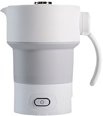 LWZ Botella de Agua Plegable, Botella de Agua Plegable portátil, hervidor eléctrico doméstico al Aire libreGrey