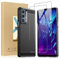 SCL Hülle Für Motorola Edge 20 Panzerglas und Hülle Moto Edge 20 Handyhülle, [2 Stück,9H Härte] Panzerglas und Carbon-Faser Gebürstete Textur Design Schutzhülle [Schwarz]