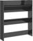 vidaXL Wand Schuhschrank Schuhregal Schuhablage Regal Schrank Schuhständer Wandregal Hängeschrank Schuhaufbewahrung Hochglanz-Grau 80x18x90cm Holzwerkstoff