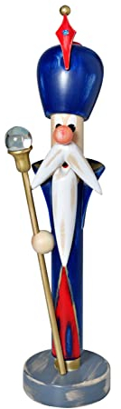 Rudolphs Schatzkiste Räucherfigur Zauberer BxHxT 13x49x11cm NEU Rauchen Rauchfigur Rauchmann Räuchermann Räucherkerze Smoker Kerze Figur Mann Holz Seiffen Erzgebirge Holz Schnee Dekoration