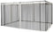 Outsunny Zanzariera per Gazebo, Tende Zanzariera di Ricambio Universale con Cerniere, 352x207cm, Nero e Beige